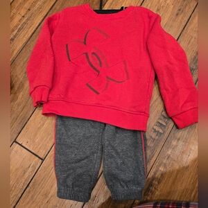 UnderArmour Red and Gray Kids Bottoms Set